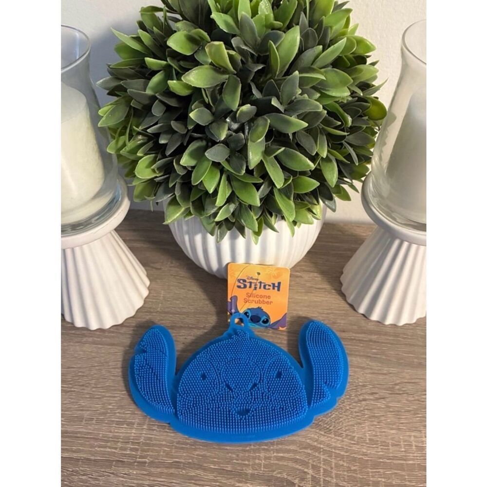 New Disney Stitch Blue Silicone Scrubber